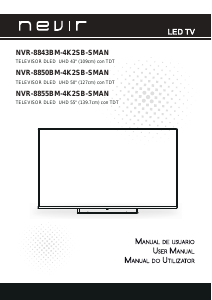 Manual de uso Nevir NVR-8843BM-4K2SB-SMAN Televisor de LED