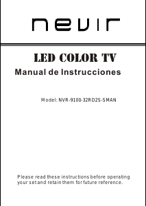 Manual de uso Nevir NVR-9100-32RD2S-SMAN Televisor de LED