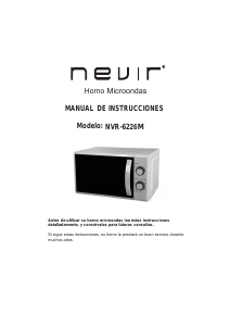 Manual Nevir NVR-6226M Microwave