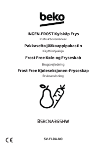 Bruksanvisning BEKO B5RCNA365HW Kjøle-fryseskap