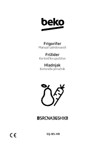 Priručnik BEKO B5RCNA365HXB Frižider – zamrzivač