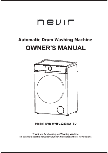 Manual Nevir NVR-WMFL1283INA-SD Máquina de lavar roupa