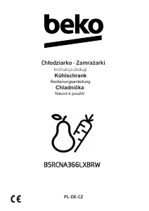 Manuál BEKO B5RCNA366LXBRW Lednice s mrazákem