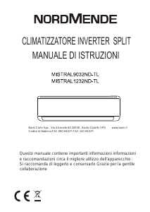 Manuale Nordmende MISTRAL 1232ND-TL Condizionatore d’aria