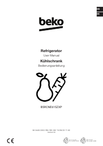 Bedienungsanleitung BEKO B5RCNE615ZXP Kühl-gefrierkombination