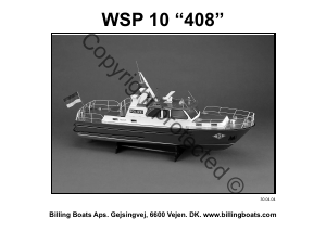 Mode d’emploi Billing Boats set BB408 Boatkits WSP10 Bateau de police