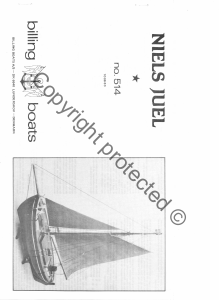 Manual Billing Boats set BB514 Boatkits Niels Juel