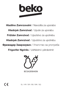 Priručnik BEKO BCSA285K4SN Frižider – zamrzivač