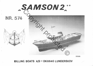 Bedienungsanleitung Billing Boats set BB574 Boatkits Samson 2