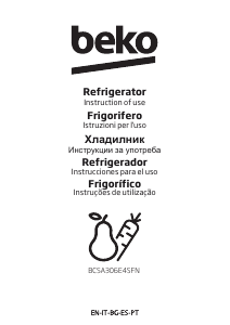 Manual BEKO BCSA306E4SFN LH Frigorífico combinado