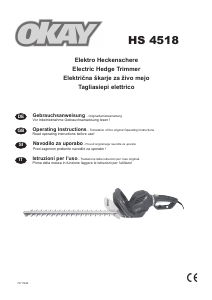 Handleiding OKAY HS 4518 Heggenschaar