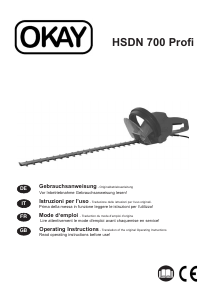 Manual OKAY HSDN 700 Profi Hedgecutter