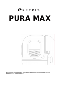 Bedienungsanleitung Petkit Pura Max Katzentoilette