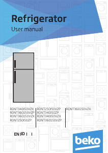 Manual BEKO RDNT 250150 VZP Fridge-Freezer