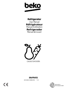 Manuale BEKO GN1603140XBN Frigorifero-congelatore