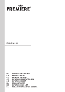 Manual Premiere EKGC 36155 Fridge-Freezer