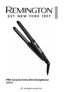 Bruksanvisning Remington S5515 PRO-Ceramic Extra Slim Rettetang