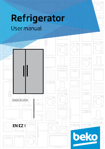 Manuál BEKO GN163120 Lednice s mrazákem