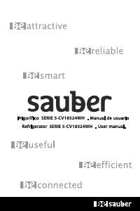 Manual de uso Sauber SERIE 5-CV18524WH Congelador
