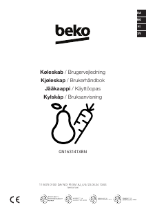 Käyttöohje BEKO GN163141XBN Jääkaappipakastin