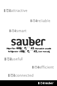 Manual de uso Sauber SERIE 5-1P18524WH Refrigerador