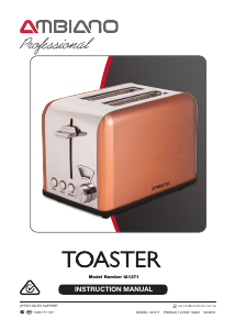 Manual Ambiano IA1371 Toaster