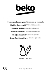 Manuale BEKO RCSA300K40WN Frigorifero-congelatore