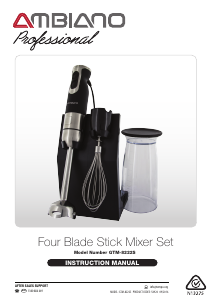 Manual Ambiano GTM-8222S Hand Blender