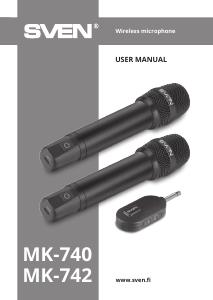 Handleiding Sven MK-742 Microfoon