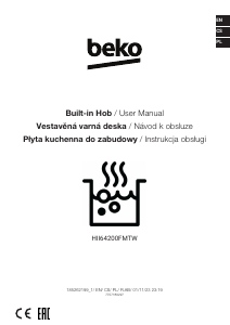 Manuál BEKO HII 64200 FMT Varná deska