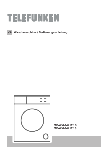 Bedienungsanleitung Telefunken TF-WM-9441T1B Waschmaschine
