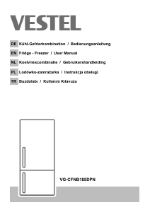 Bedienungsanleitung Vestel VG-CFNB185DPN Kühl-gefrierkombination