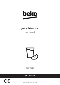 Manual BEKO BKK 2145 Juicer