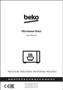 Rokasgrāmata BEKO MGB 25333 X Mikroviļņu krāsns