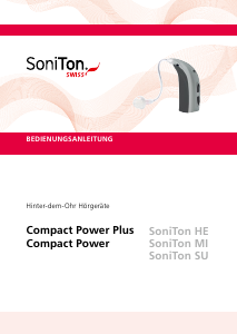 Bedienungsanleitung SoniTon SU Compact Power Hörgerät