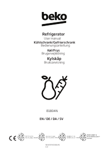 Brugsanvisning BEKO B1804N Køleskab
