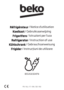 Manual BEKO BSSA315E4FN Frigider