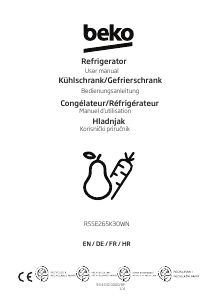 Bedienungsanleitung BEKO RSSE265K30W Kühlschrank