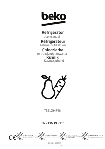 Rokasgrāmata BEKO TSE 1234 Ledusskapis