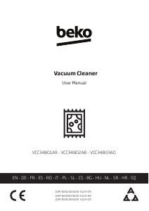Priručnik BEKO VCC 34803 AD Usisavač