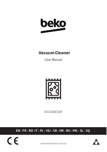 Прирачник BEKO VCO 32803 AF Правосмукалка