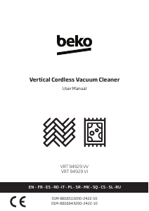 Manuál BEKO VRT 94929 VV Vysavač