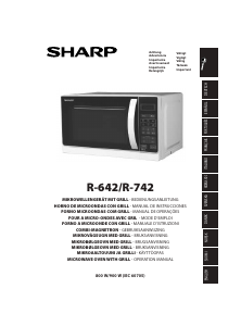 Manual de uso Sharp R-642INW Microondas