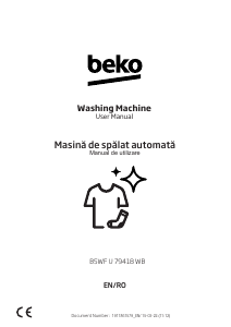 Manual BEKO B5WF U 79418 WB Mașină de spălat