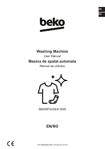 Manual BEKO BM3WFSU38413WB Mașină de spălat