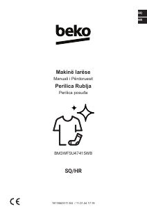 Priručnik BEKO BM3WFSU47415WB Stroj za pranje rublja