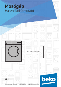 Használati útmutató BEKO WTV 8744 XW0 Mosógép