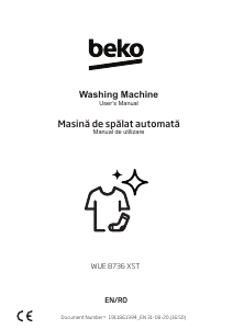 Manual BEKO WUE 8736 XST Mașină de spălat