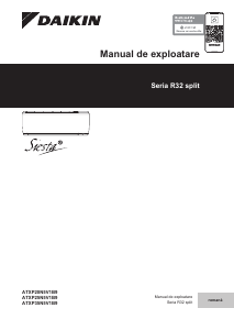 Manual Daikin ATXP25N5V1B9 Aer condiționat