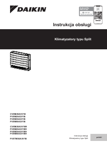 Instrukcja Daikin CVXM20A3V1B9 Klimatyzator